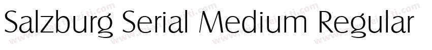 Salzburg Serial Medium Regular字体转换
